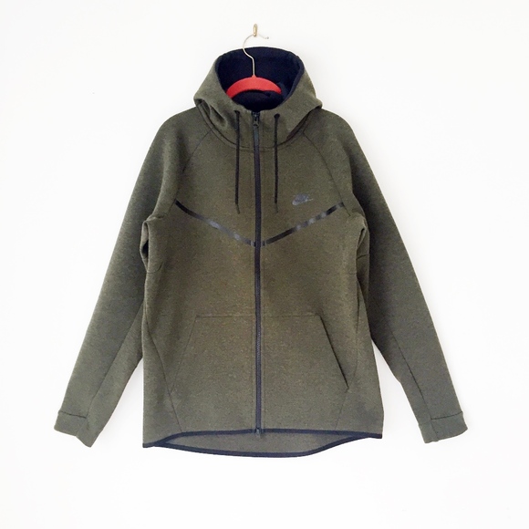 Nike Other - NIKE TECH olive hoody sweatshirt jacket mens l